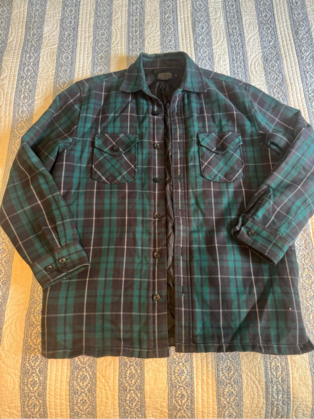 Vintage Pendleton Quilted Flannel Shacket Jacket
